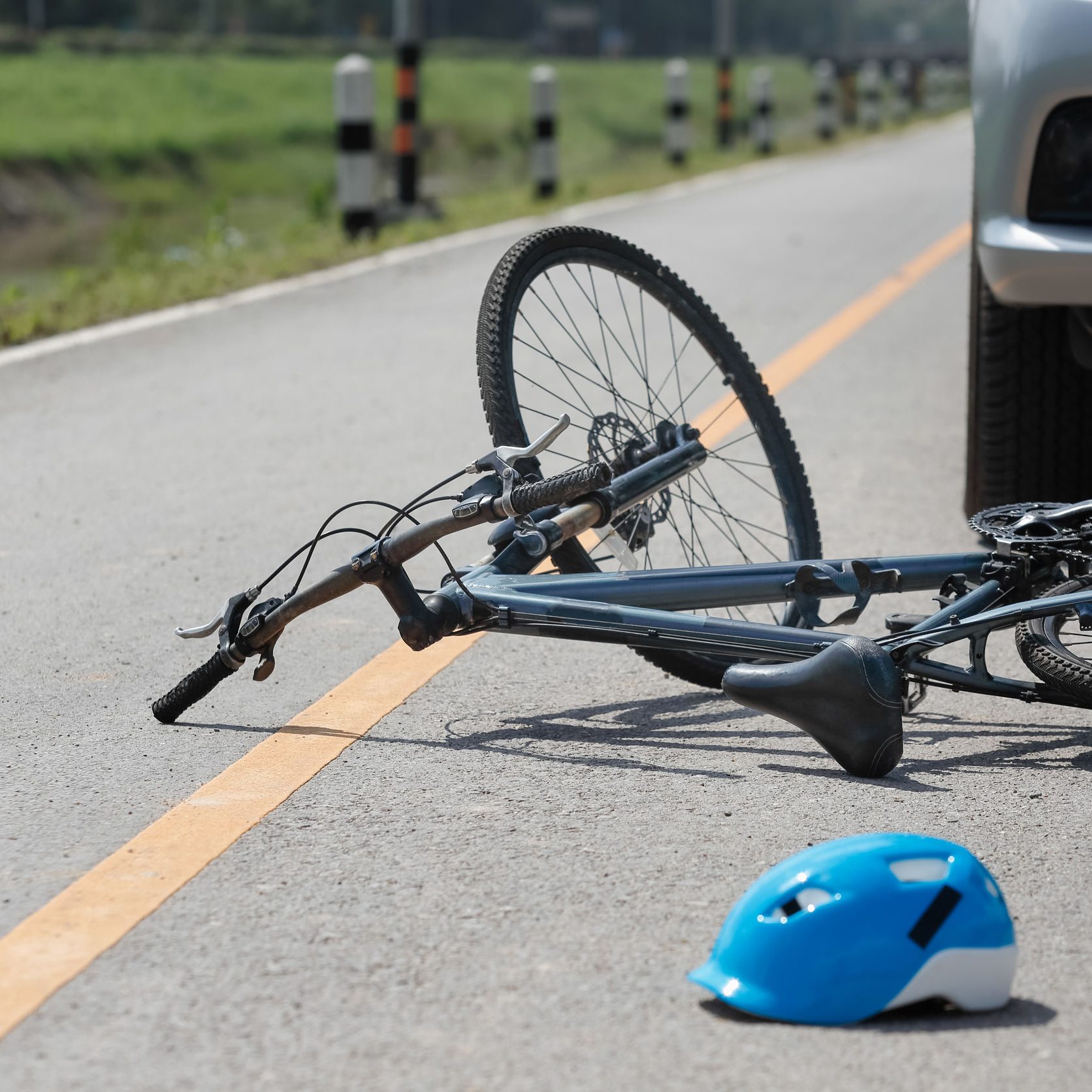 Bicycle After Vehicle Collision